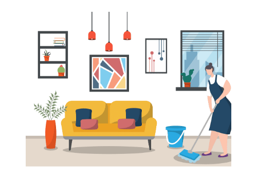 Living room Cleaning - AL AIN